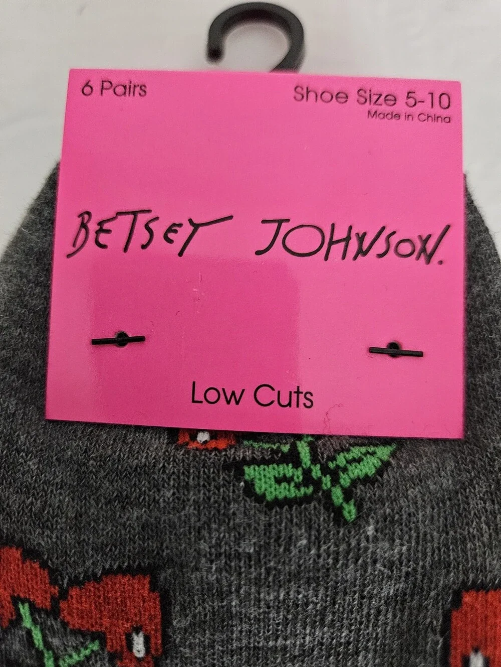 Betsey Johnson NWT 6PK Socks